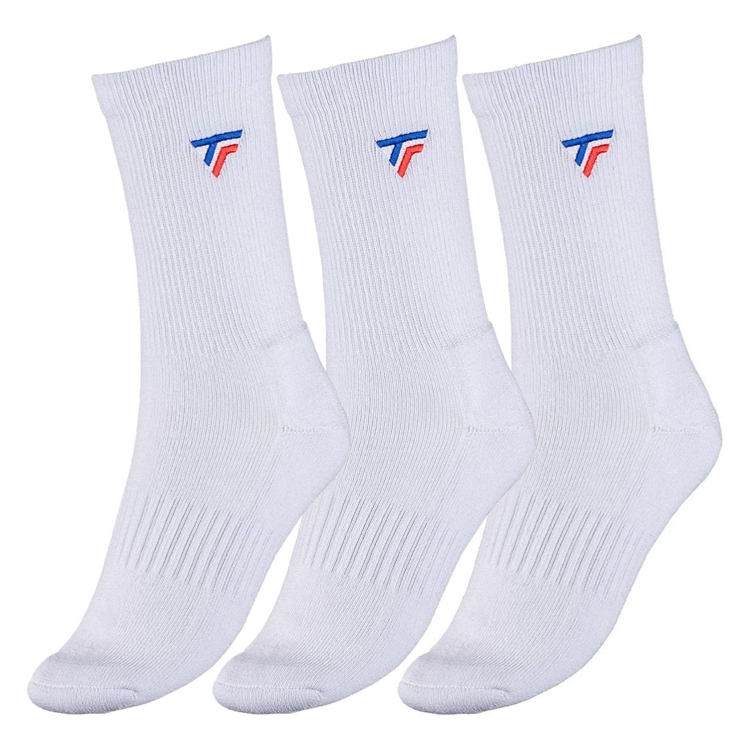 Tecnifibre High Cut Socks 3-Pack White